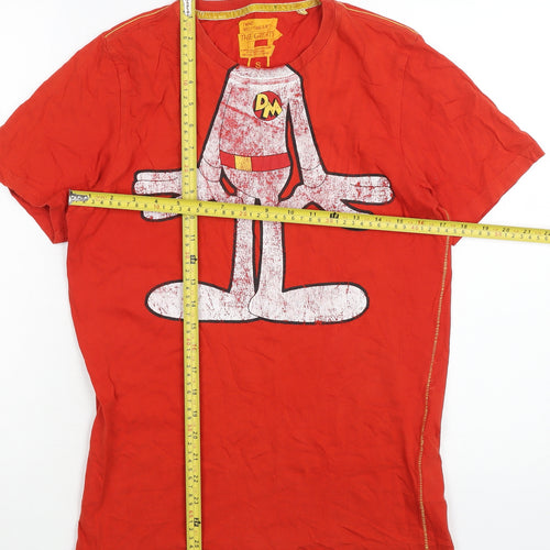 Next Men’s Danger Mouse Red Graphic T-Shirt Size S Cotton Crew Neck