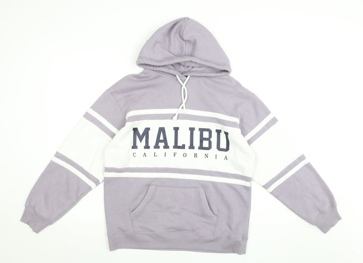 Hollister Men’s Purple Hoodie XS Pullover Malibu Graphic Print