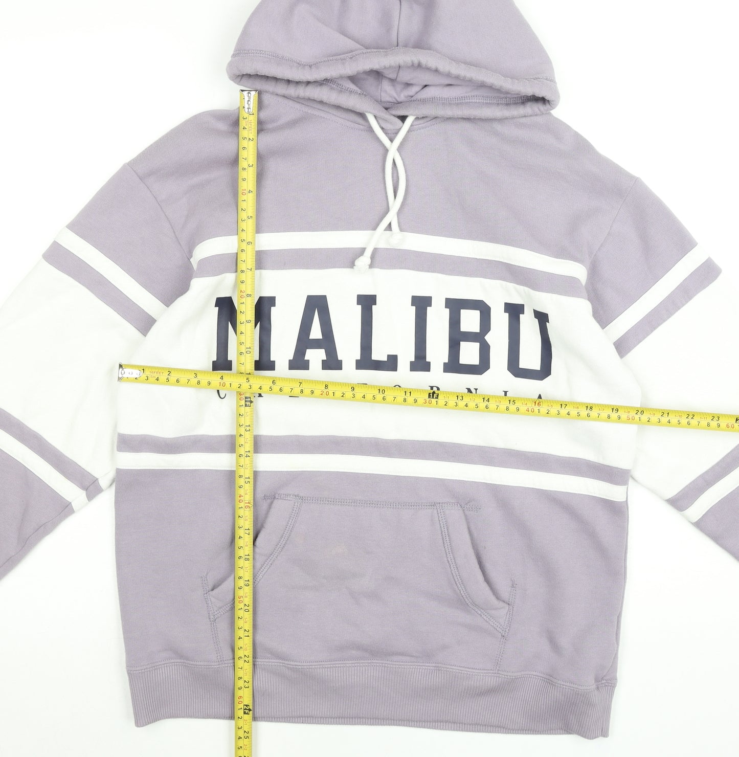 Hollister Men’s Purple Hoodie XS Pullover Malibu Graphic Print