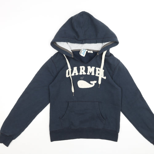 Blue 84 Women's Navy Pullover Hoodie Sweatshirt Size S Carmel Logo