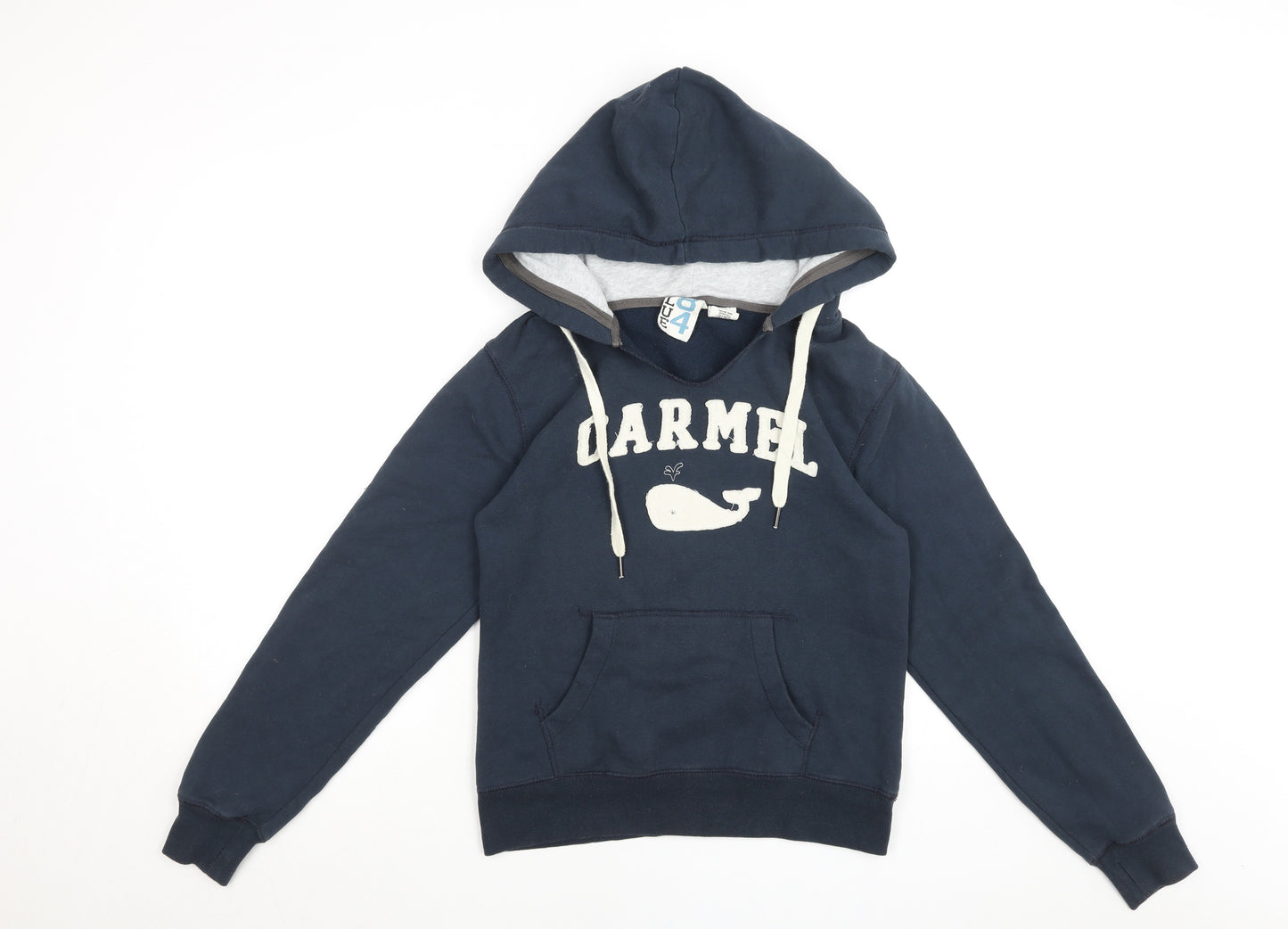 Blue 84 Women's Navy Pullover Hoodie Sweatshirt Size S Carmel Logo