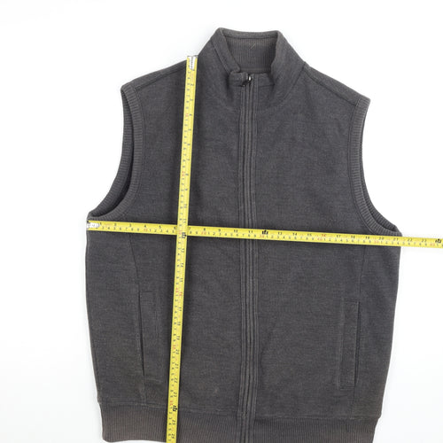 Marks and Spencer Men’s Grey Waistcoat Bodywarmer M 38-40" Cotton Blend