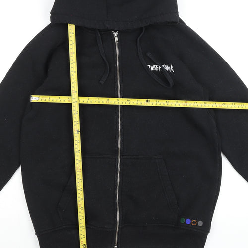 TOBEFRANK Men’s Black Full Zip Hoodie Size M Logo Graphic