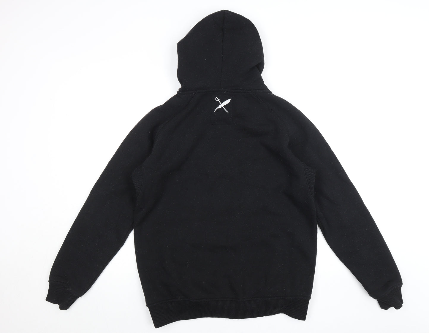 TOBEFRANK Men’s Black Full Zip Hoodie Size M Logo Graphic