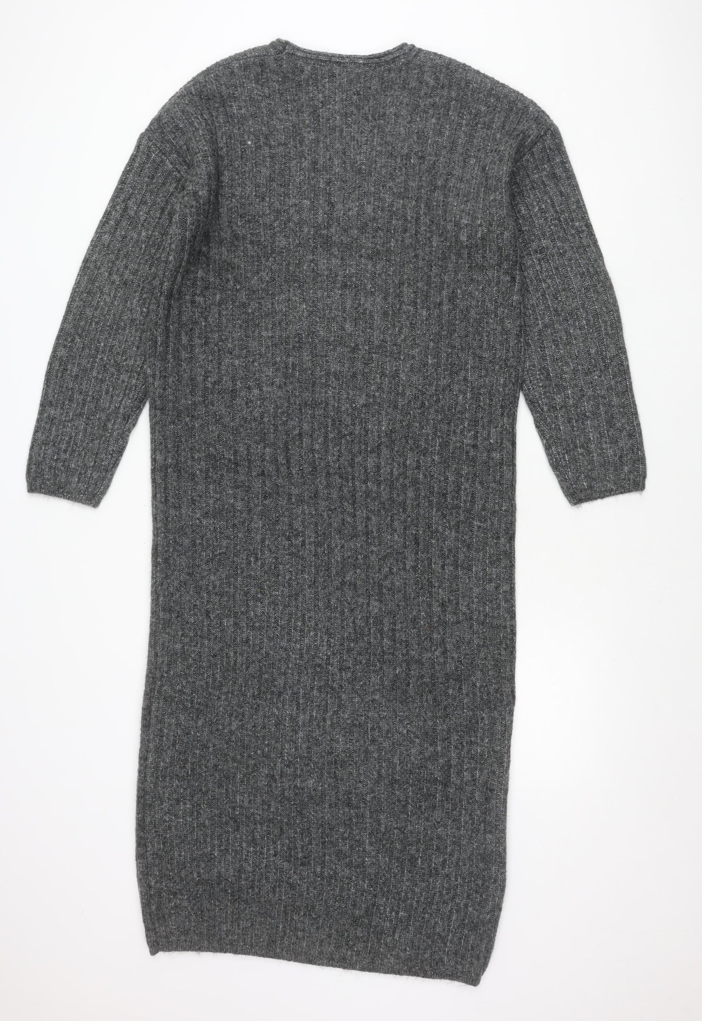 ASOS Design Women’s Grey V-Neck Pullover Jumper Size S UK 8-10
