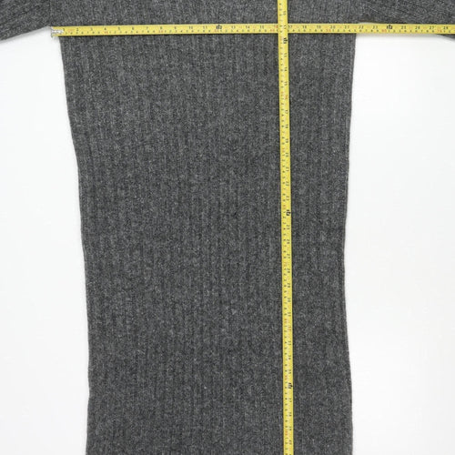 ASOS Design Women’s Grey V-Neck Pullover Jumper Size S UK 8-10