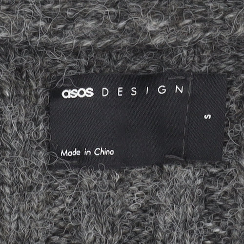ASOS Design Women’s Grey V-Neck Pullover Jumper Size S UK 8-10