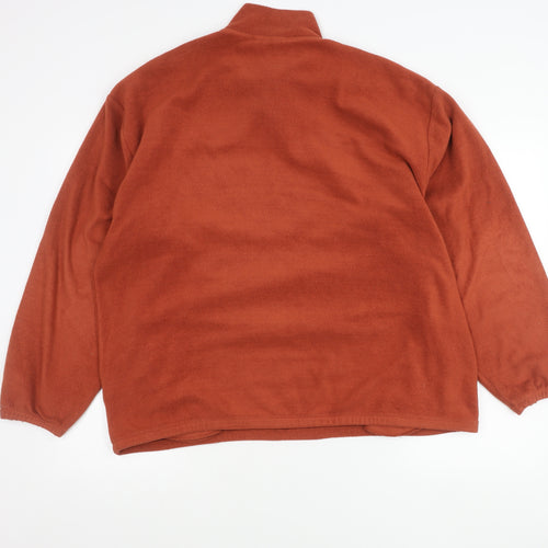 ASOS Men's Brown Fleece 1/4 Zip Sweatshirt Pullover M Regular Fit