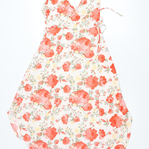 Caution to the Wind Womens Multicoloured Floral Slip Dress M