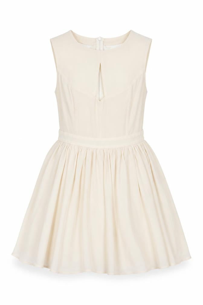 Oasis Girls Ivory Fit & Flare Sleeveless Lace Party Dress Size 12