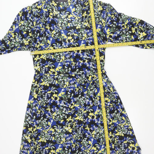 Marks and Spencer Women’s Multicoloured Floral Wrap Dress Size 14