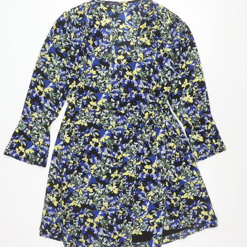 Marks and Spencer Women’s Multicoloured Floral Wrap Dress Size 14