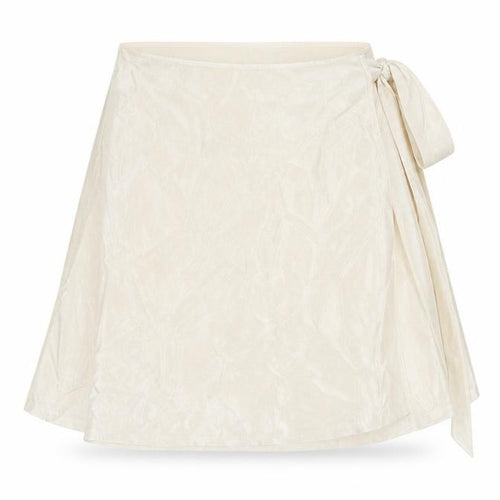 ASOS Design Women’s Ivory Wrap Skirt Size 6 Short Satin Bow