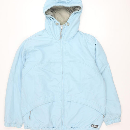 Killer Loop Womens Blue Hooded Puffer Jacket Size M Regular
