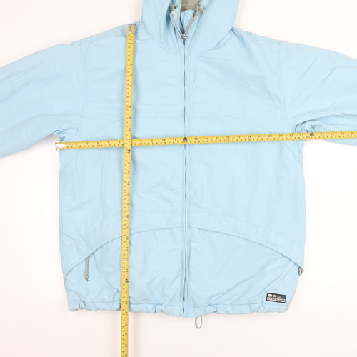 Killer Loop Womens Blue Hooded Puffer Jacket Size M Regular