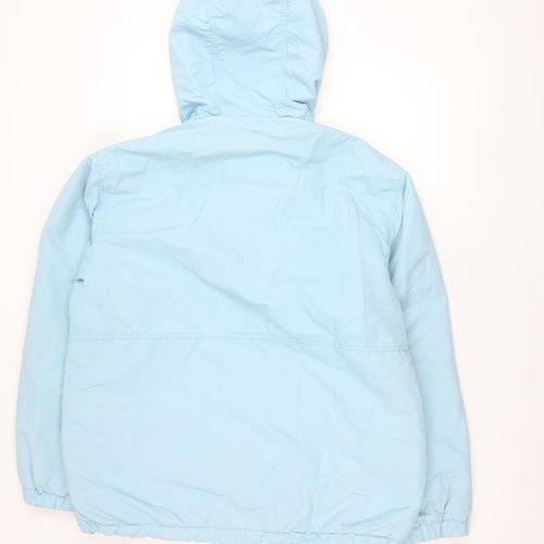 Killer Loop Womens Blue Hooded Puffer Jacket Size M Regular