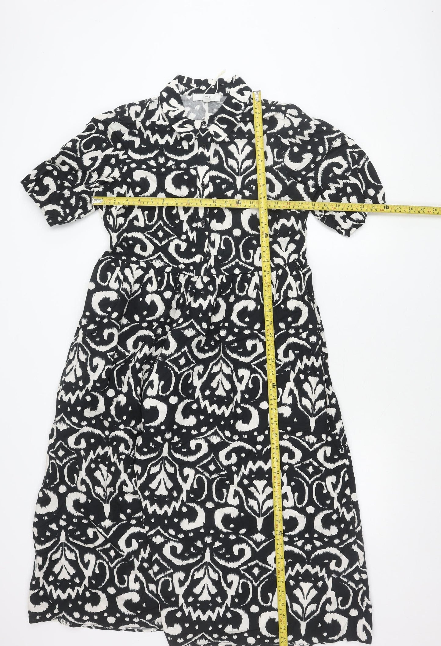 Marks and Spencer Women’s Black Floral Shirt Dress Size 10
