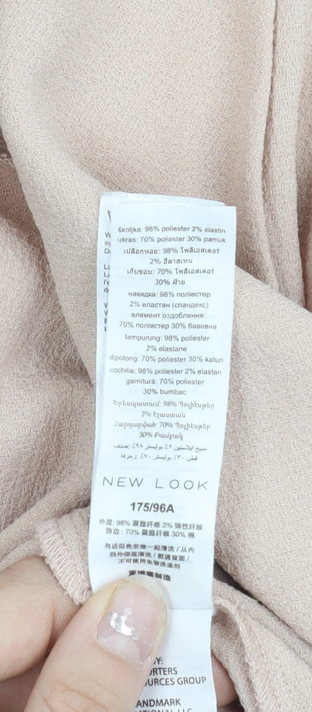 New Look Women’s Beige Size 14 Shawl Collar Blazer Jacket
