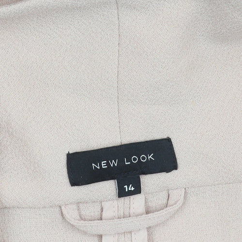New Look Women’s Beige Size 14 Shawl Collar Blazer Jacket