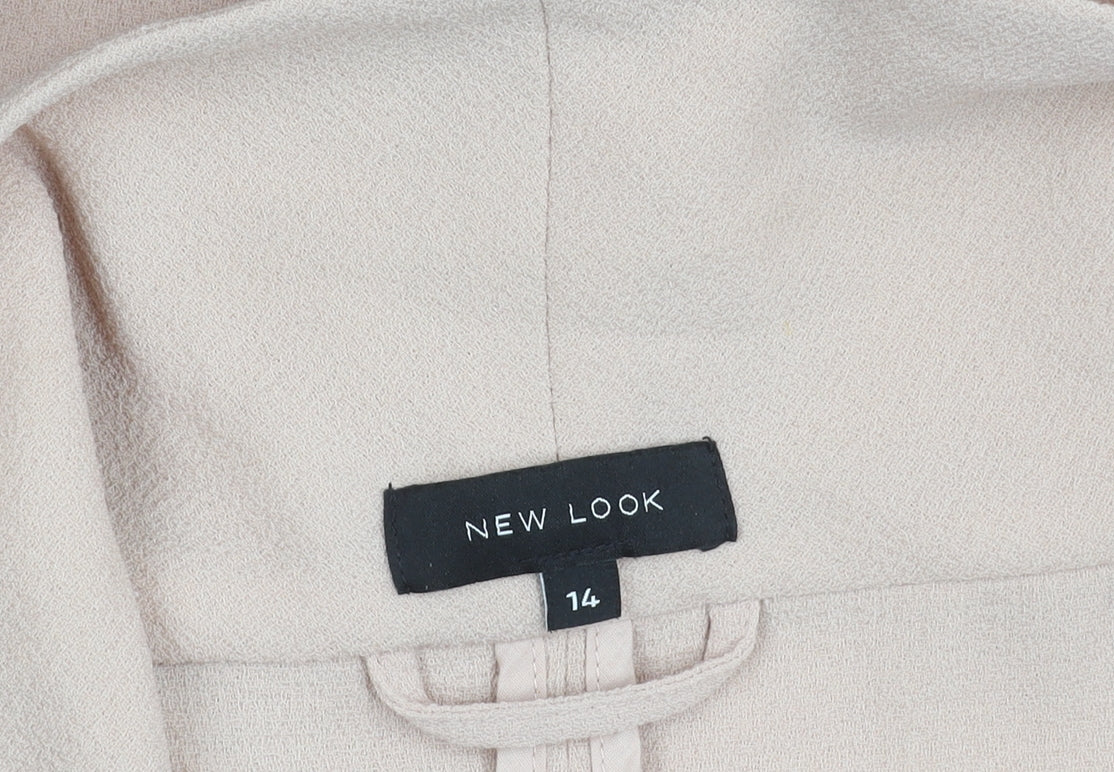 New Look Women’s Beige Size 14 Shawl Collar Blazer Jacket