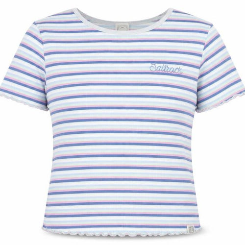 Saltrock Women’s Multicoloured Striped Cotton T-Shirt S
