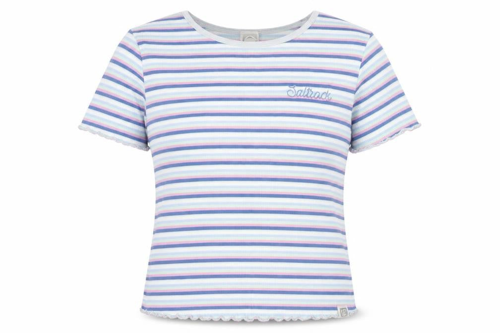 Saltrock Women’s Multicoloured Striped Cotton T-Shirt S