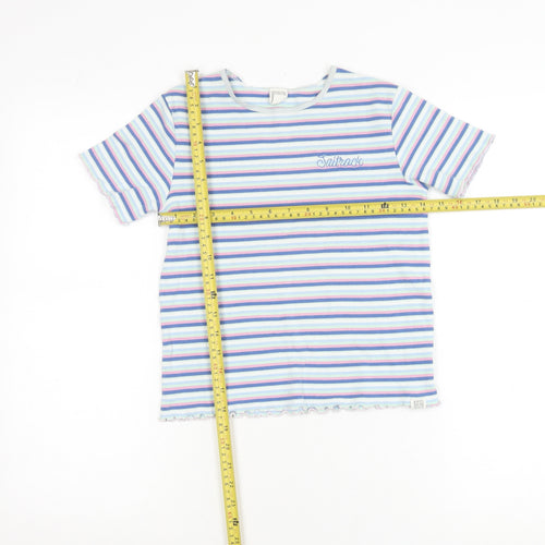 Saltrock Women’s Multicoloured Striped Cotton T-Shirt S