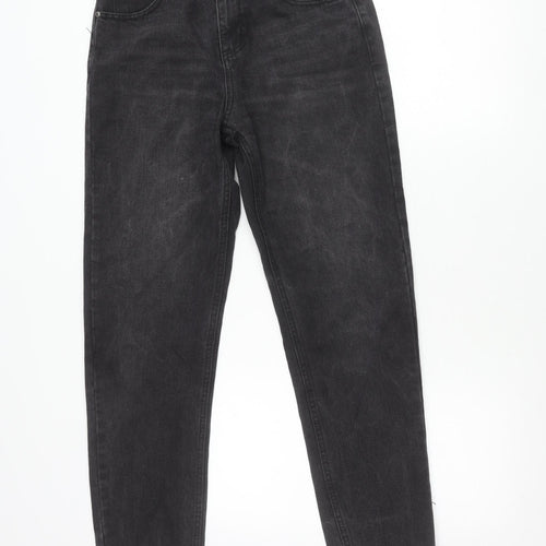 PrettyLittleThing Women’s Black Straight Jeans Size M Mid Rise
