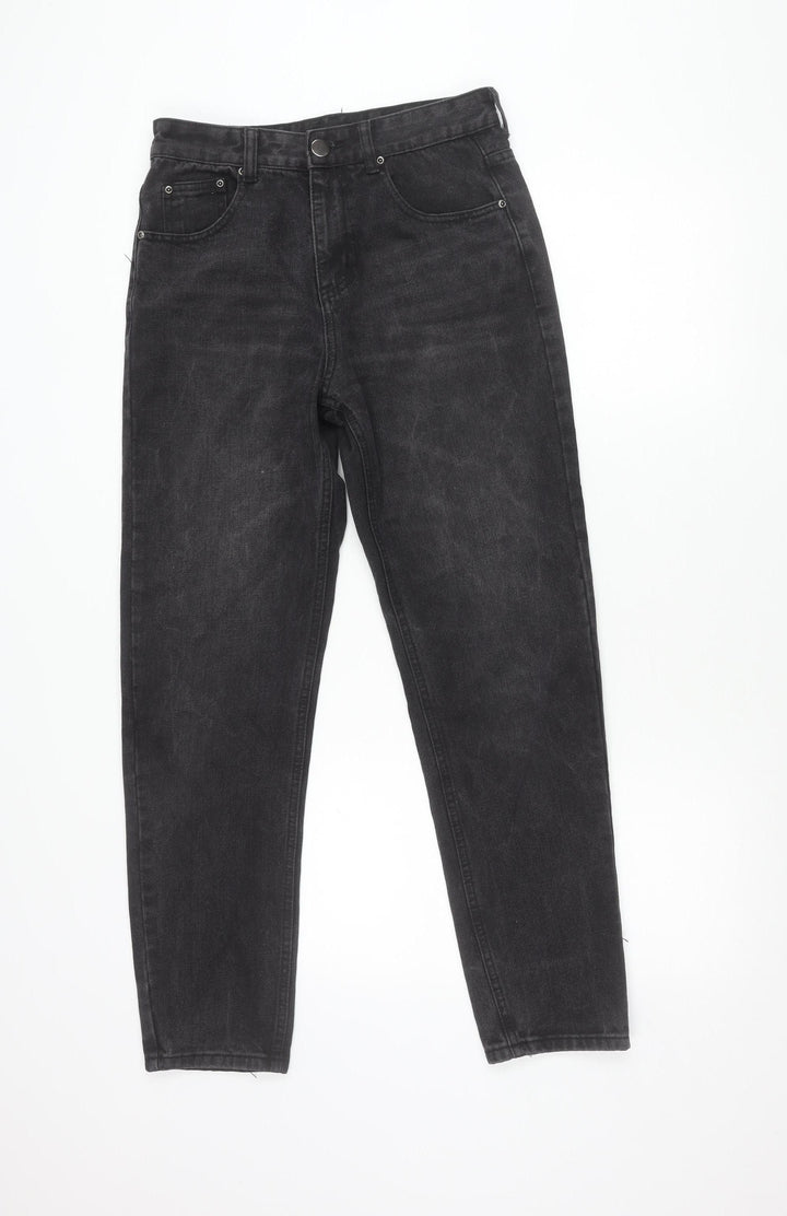 PrettyLittleThing Women’s Black Straight Jeans Size M Mid Rise
