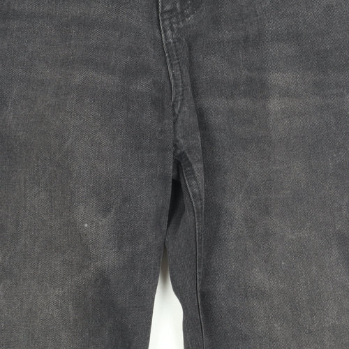 PrettyLittleThing Women’s Black Straight Jeans Size M Mid Rise