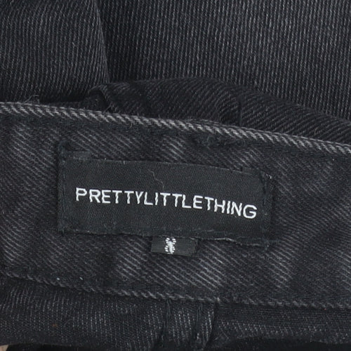 PrettyLittleThing Women’s Black Straight Jeans Size M Mid Rise