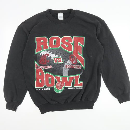 Gildan Men’s Black Rose Bowl 2003 Graphic Sweatshirt M Pullover