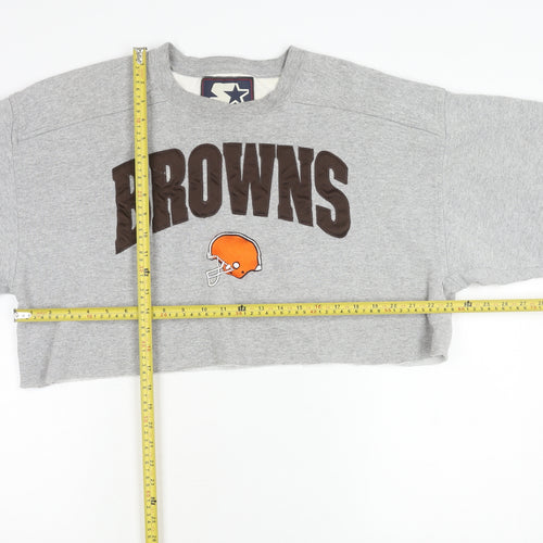 Starter Womens Grey L Pullover NFL Browns Vintage Sweatshirt