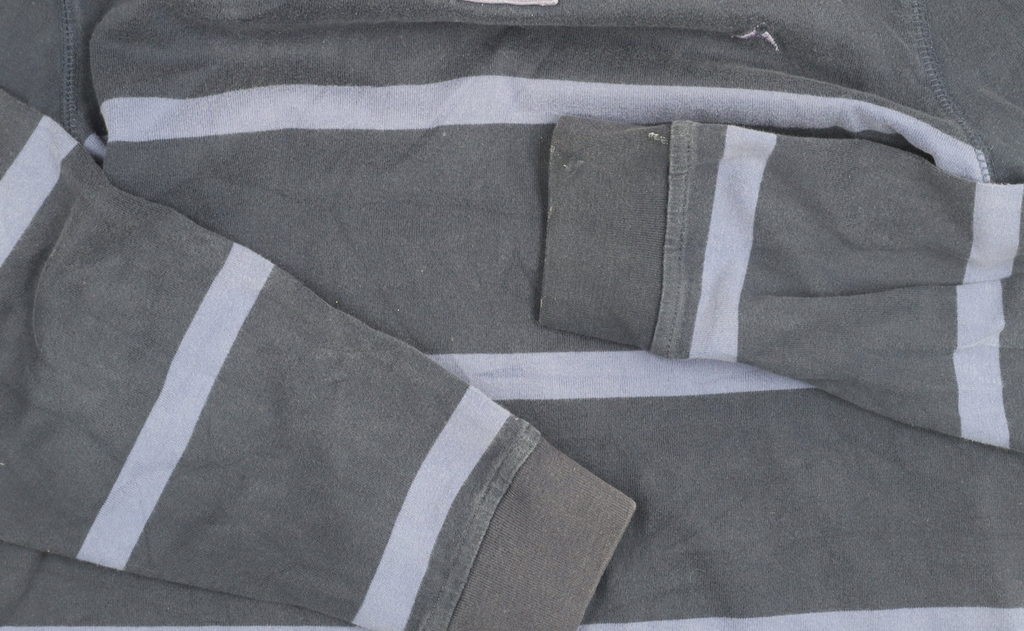 Austin Reed Men’s Blue Stripe 1/4 Zip Sweatshirt Size M