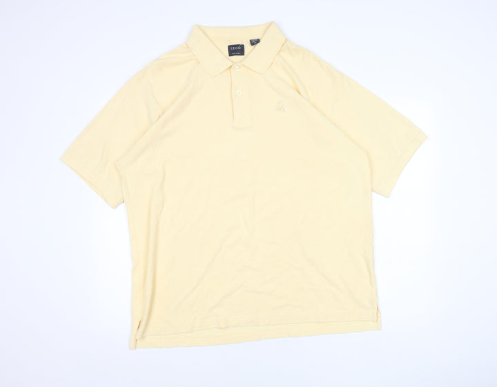 IZOD Men's Beige XL Short Sleeve Cotton Polo Shirt Classic Fit