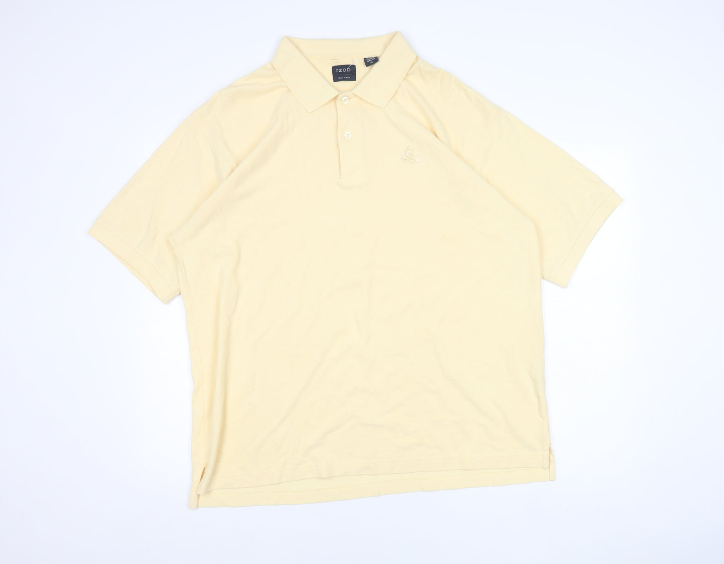 IZOD Men's Beige XL Short Sleeve Cotton Polo Shirt Classic Fit