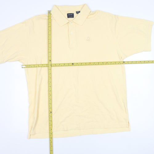 IZOD Men's Beige XL Short Sleeve Cotton Polo Shirt Classic Fit