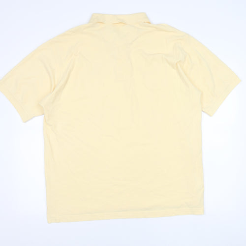 IZOD Men's Beige XL Short Sleeve Cotton Polo Shirt Classic Fit