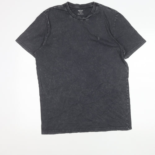 Next Unisex Adults Black Cotton Regular Fit T-Shirt M