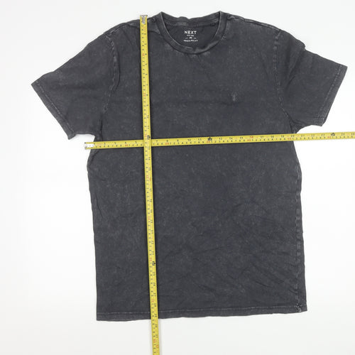 Next Unisex Adults Black Cotton Regular Fit T-Shirt M