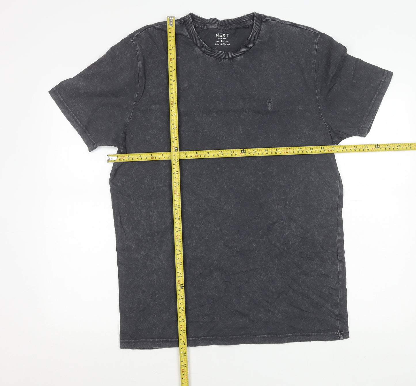 Next Unisex Adults Black Cotton Regular Fit T-Shirt M