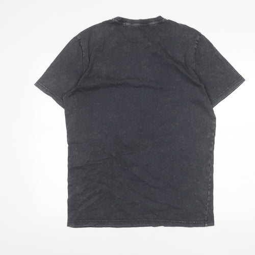 Next Unisex Adults Black Cotton Regular Fit T-Shirt M