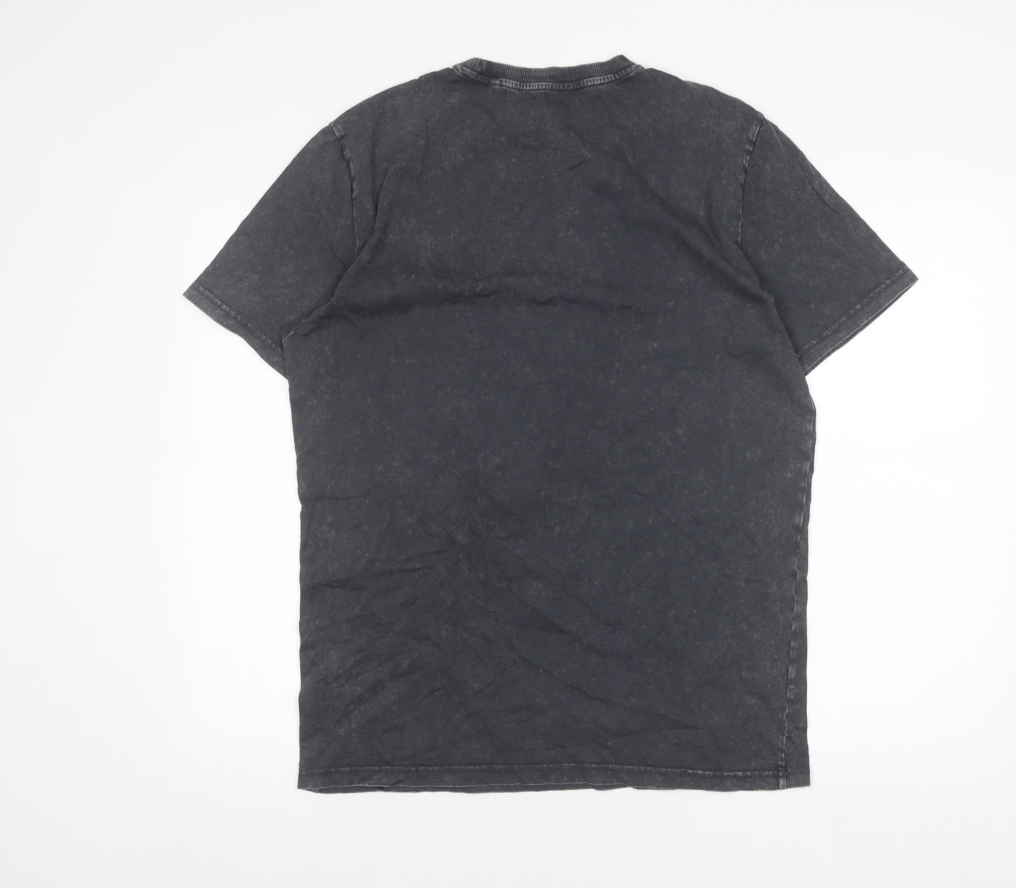 Next Unisex Adults Black Cotton Regular Fit T-Shirt M