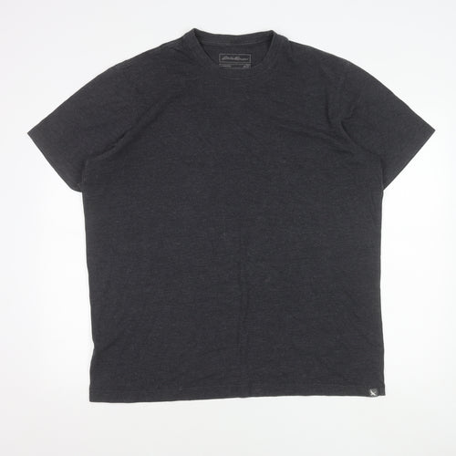 Eddie Bauer Men’s Black XL Short Sleeve Crew Neck Cotton Blend T-Shirt