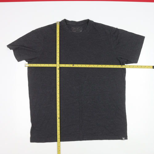 Eddie Bauer Men’s Black XL Short Sleeve Crew Neck Cotton Blend T-Shirt