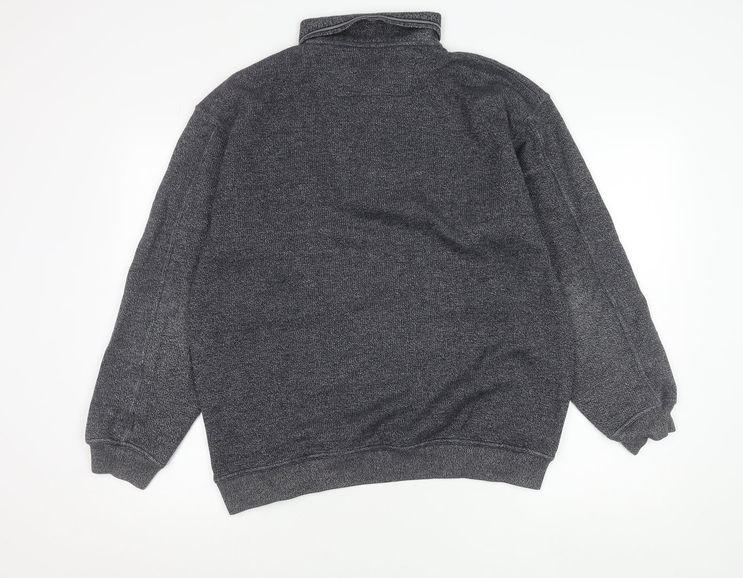 Greystone Men’s Grey 2XL Long Sleeve Polo Shirt Cotton Blend