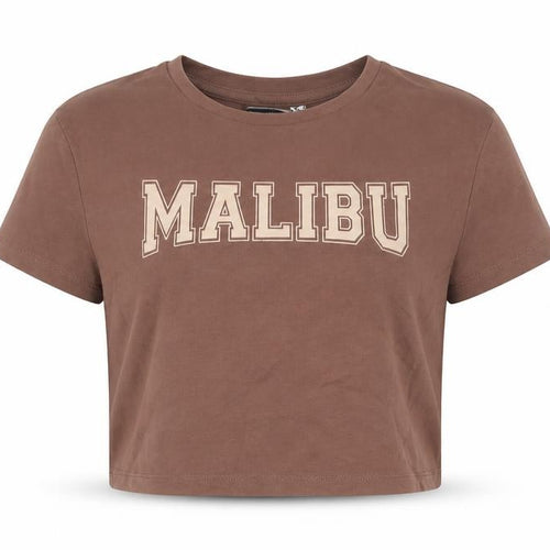 ASOS Women’s Brown Malibu Cropped T-Shirt UK 8 Short Sleeve