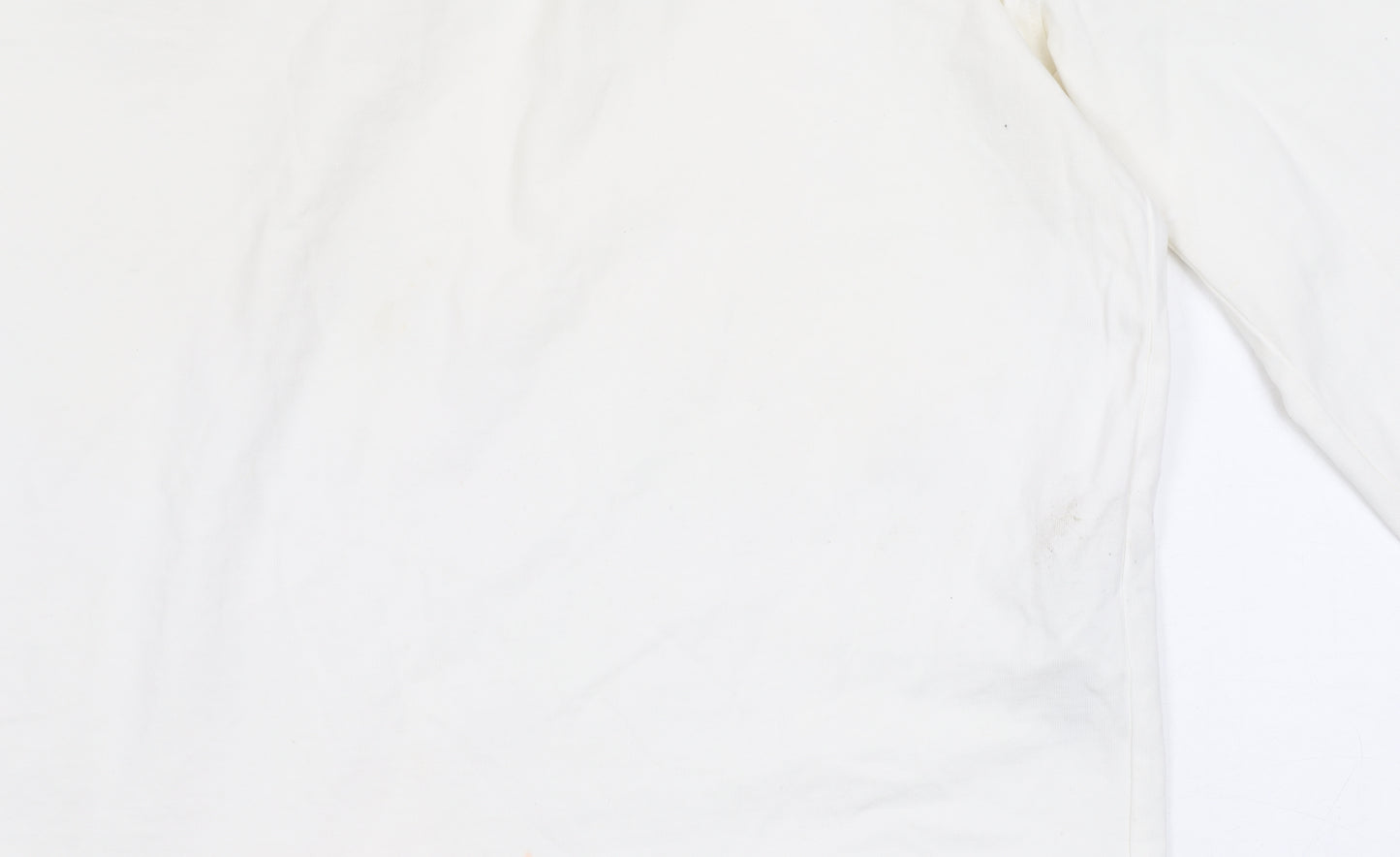 Zara Women’s Ivory Cotton Pullover Jumper Size M Long Sleeve