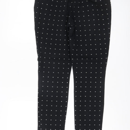 GAP Womens Black Size 6 Skinny Ankle Trousers Geometric Cotton