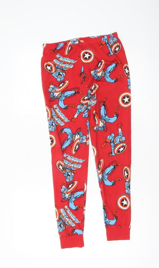 George Boys Red Captain America Marvel Pyjama Pants 10-11 Years